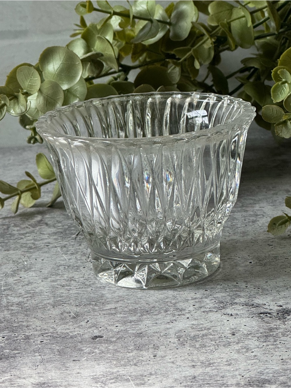 Vintage Libbey Glass Company LRS45 Clear Open Sugar Bowl